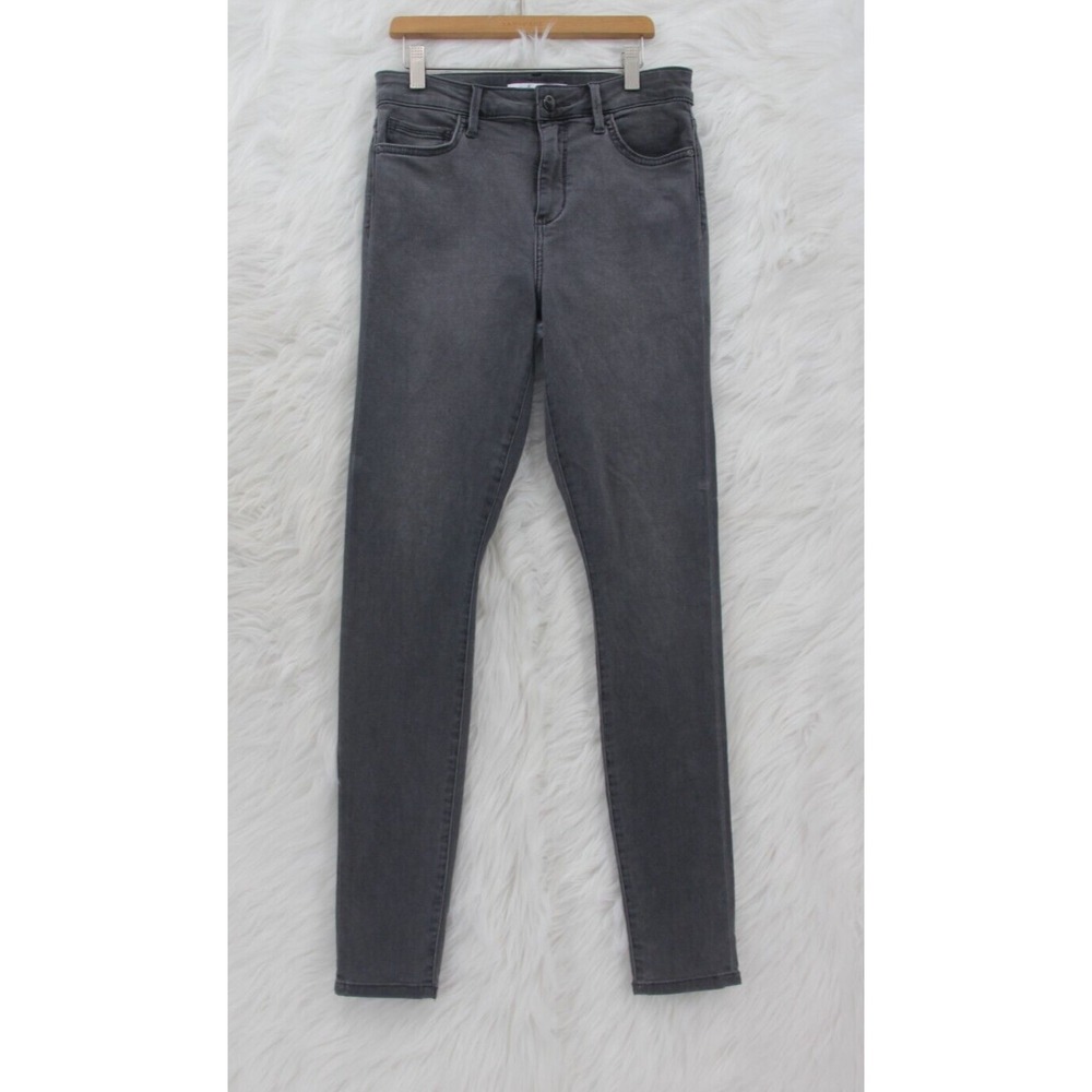 Sam Edelman The Stiletto High Rise Skinny Gray Jeans Cotton Bld Sz 28 #1598